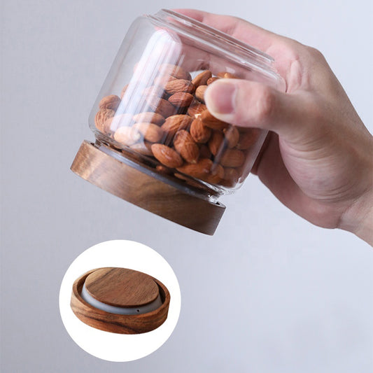 Acacia Lid Storage Jars 300ml