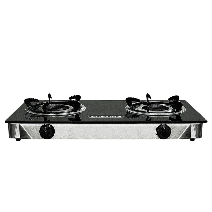 Heavy Duty 2 Burner Gas Stove Double Burner Glass Top FGS900GL