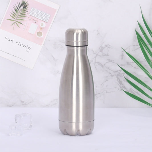 Single Layer Coke Bottle Stainless Steel Sports Water Bottle