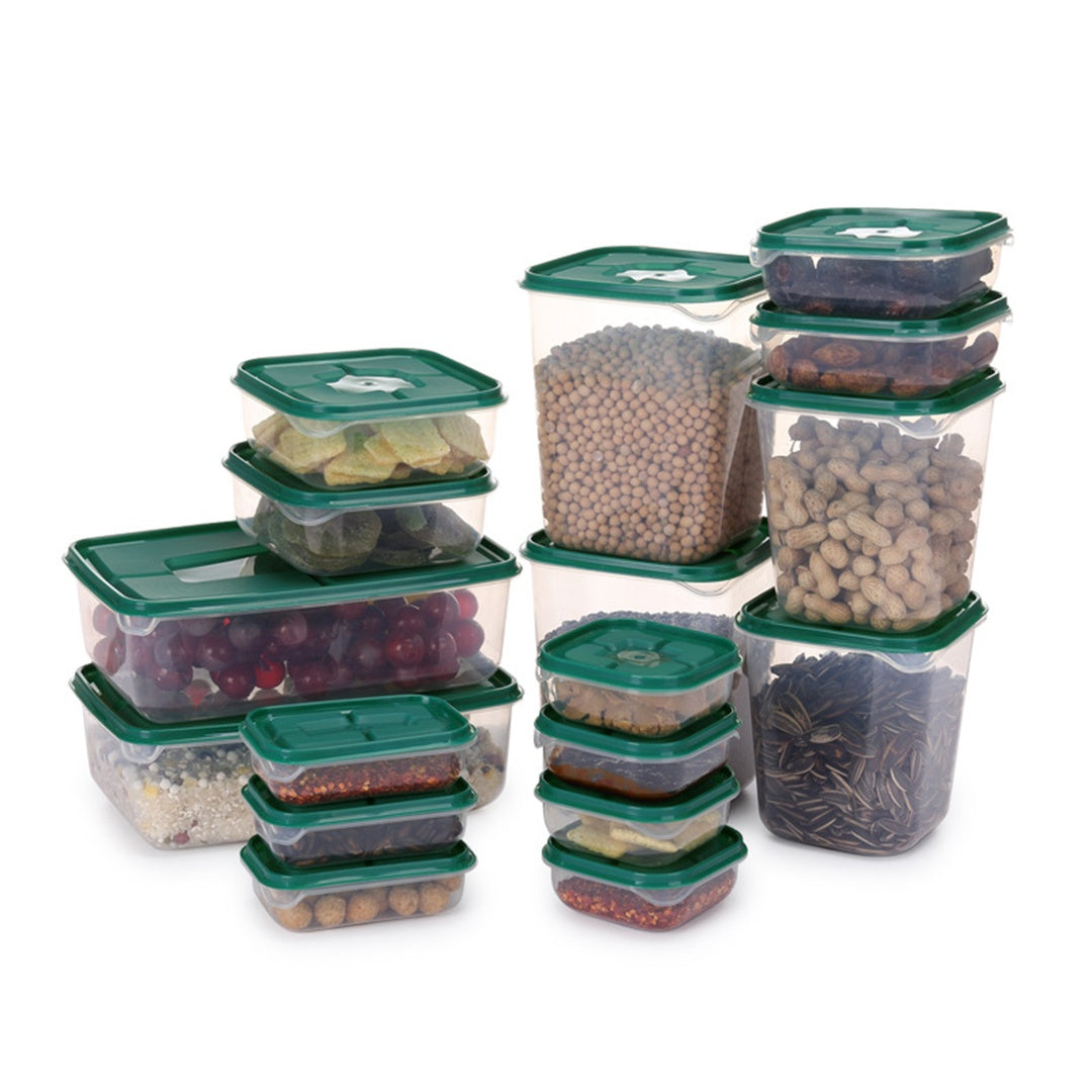 17pcs Set Plastic Food Container Food Storage Tupperware