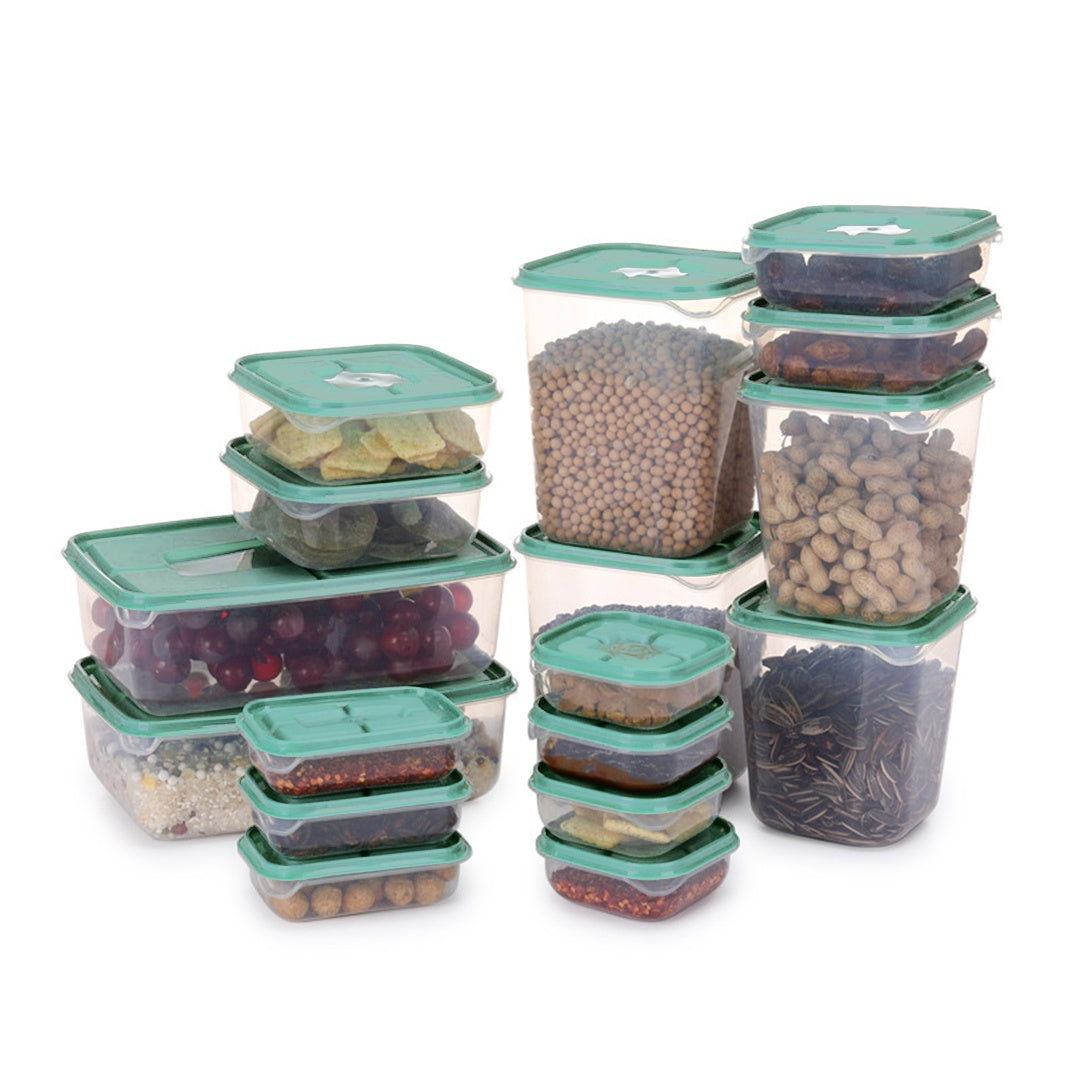 17pcs Set Plastic Food Container Food Storage Tupperware