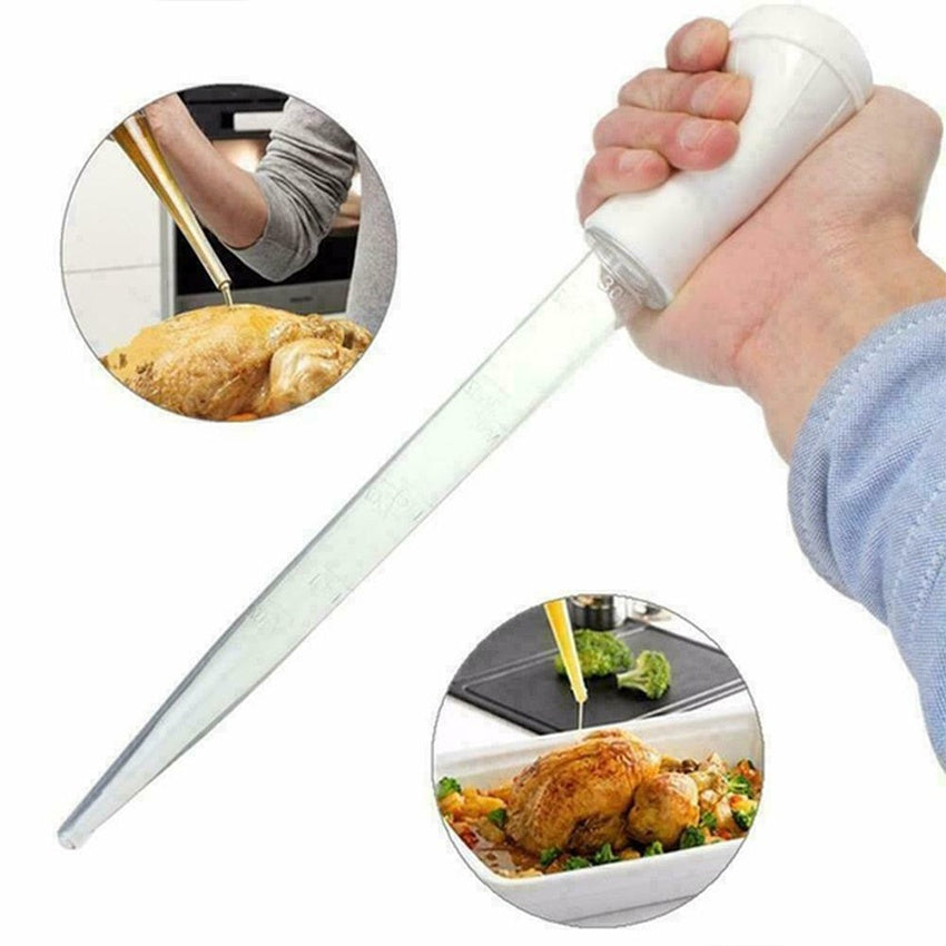 Plastic Nylon Stirring Rod Turkey Baster Tube Pump Pipe 45cm