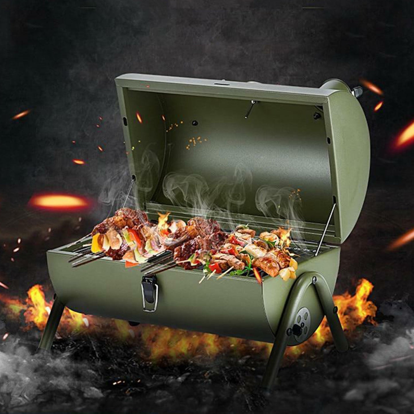 Portable Outdoor Barbecue Oven Home Indoor Charcoal