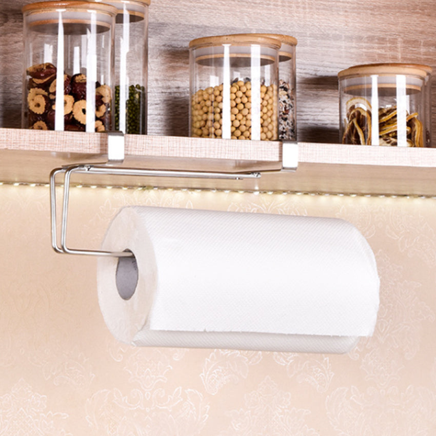 Stainless Steel Tissue Holder Multipurpose Toilet Paper, Rag, Towel Bar Hanger