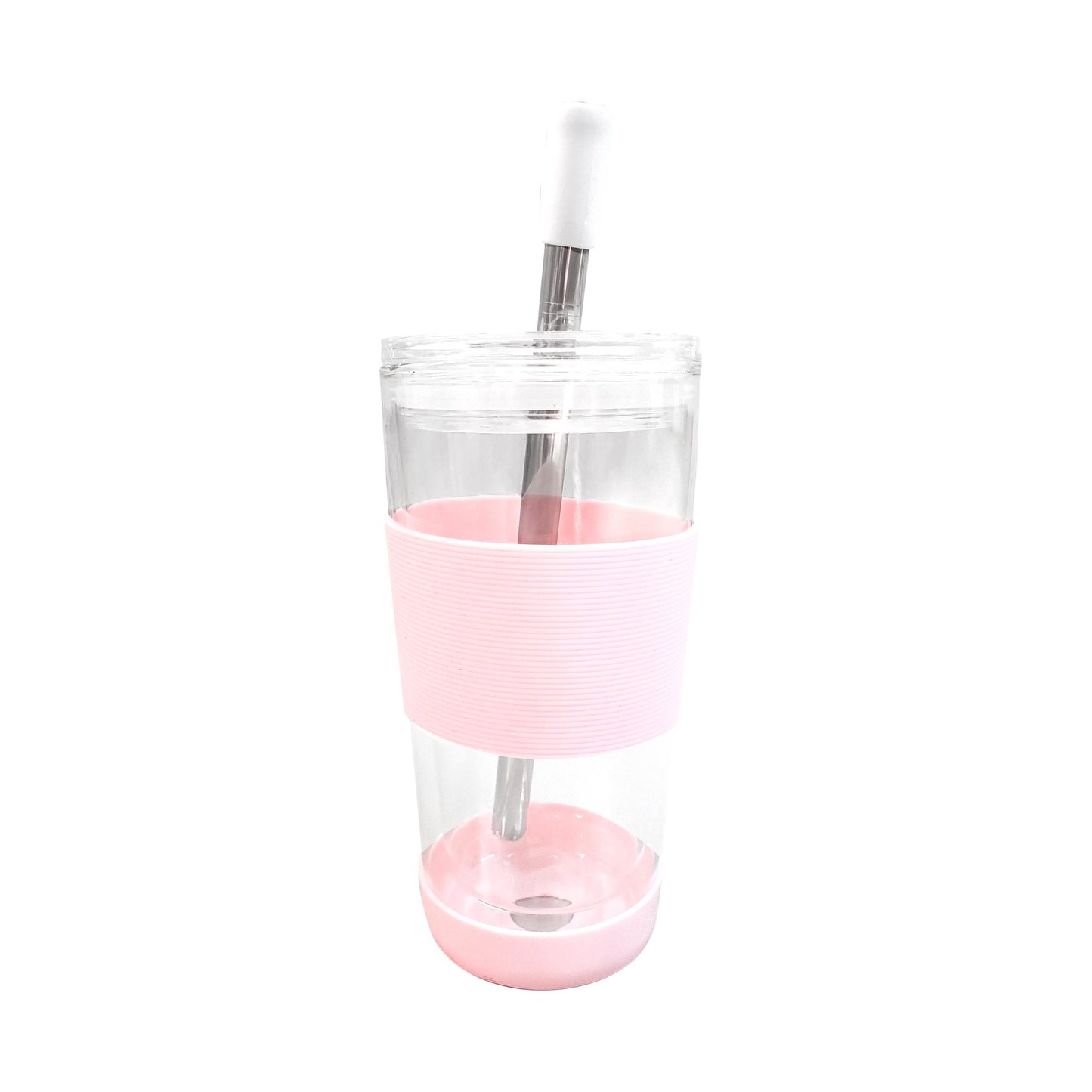 Double walled pink tumbler for everyd WAL-DOU-TUM