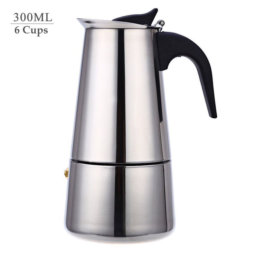 European style Stainless Steel Coffee Pot CoffeePot 6 cups